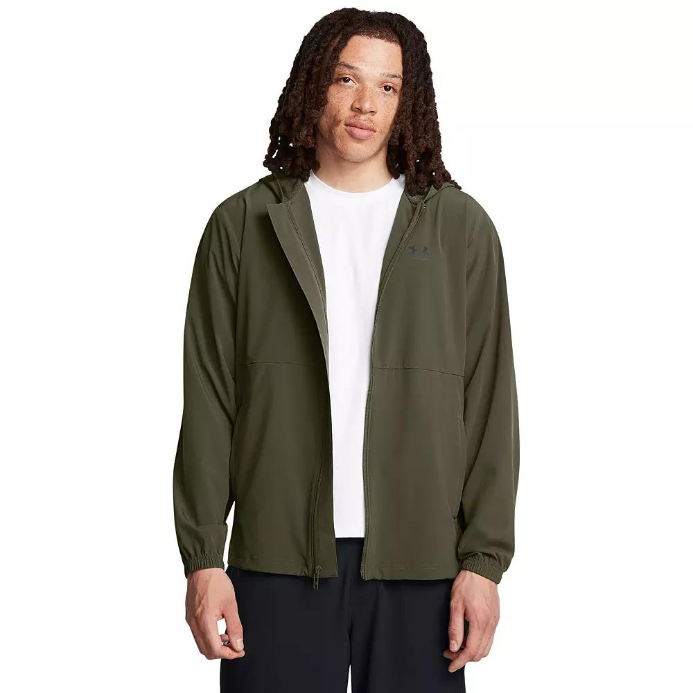 Men's Under Armour Vibe Woven Hooded Windbreaker Jacket,  Product Image