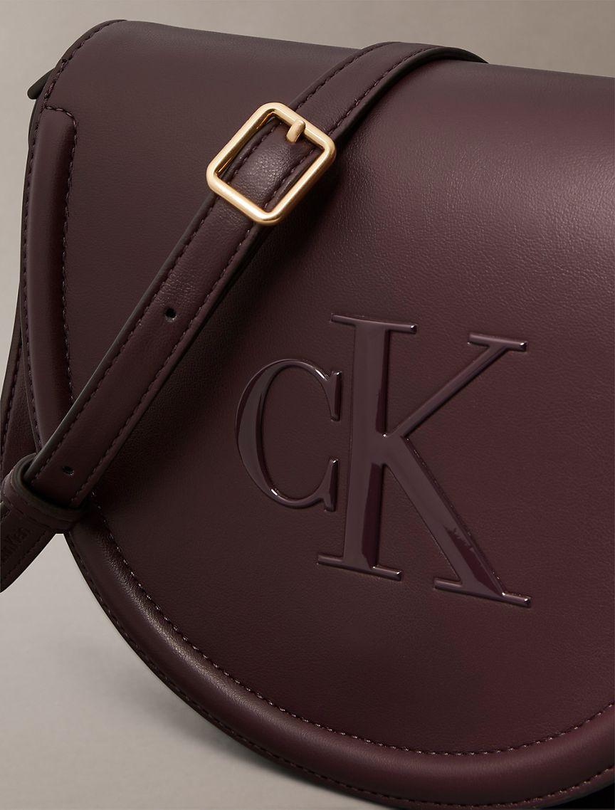 Embossed Monogram Logo Saddle Bag Product Image