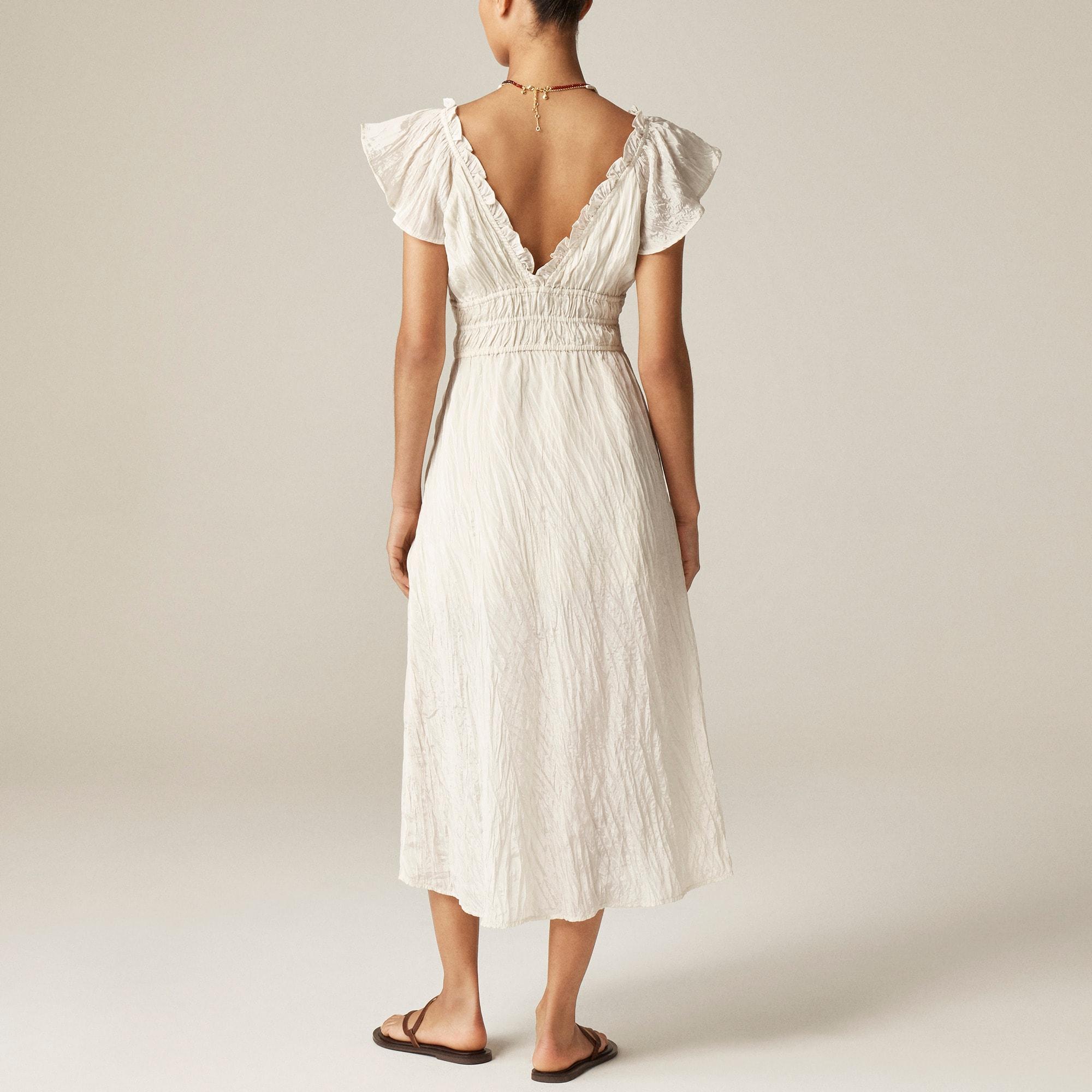 Palermo dress in viscose-blend crinkle Product Image