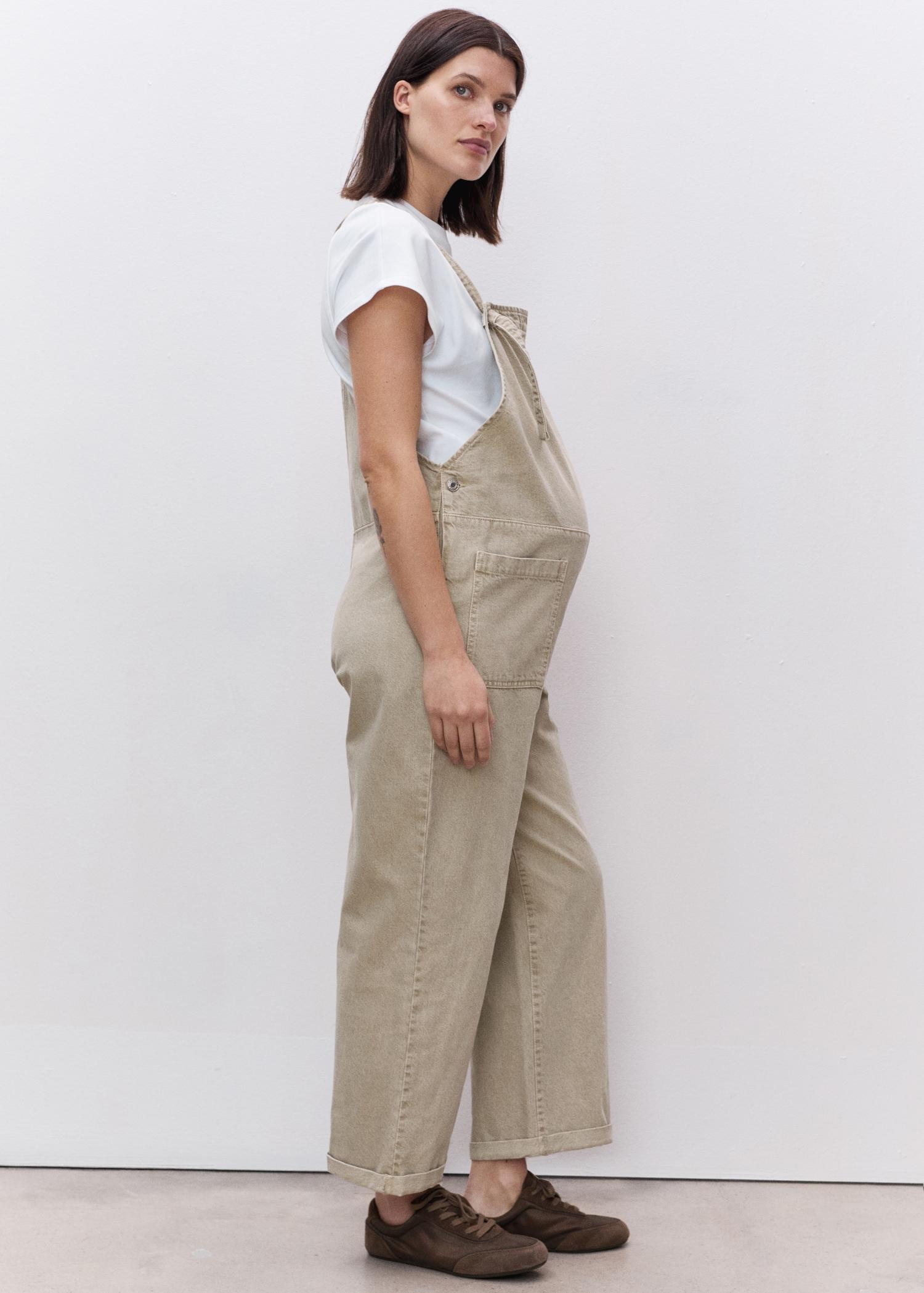Maternity denim dungarees - Women | MANGO USA Product Image