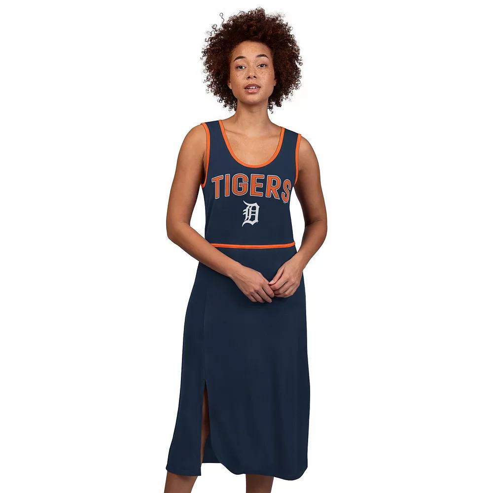Women's G-III 4Her by Carl Banks Navy Detroit Tigers Center Field Maxi Dress, Size: XXL, Blue Product Image