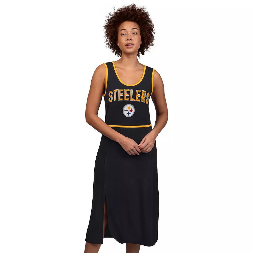 Women's G-III 4Her by Carl Banks Black Pittsburgh Steelers Center Field Maxi Dress,  Product Image