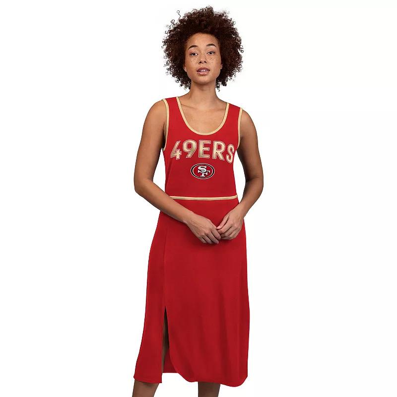 Women's G-III 4Her by Carl Banks Scarlet San Francisco 49ers Center Field Maxi Dress,  Product Image