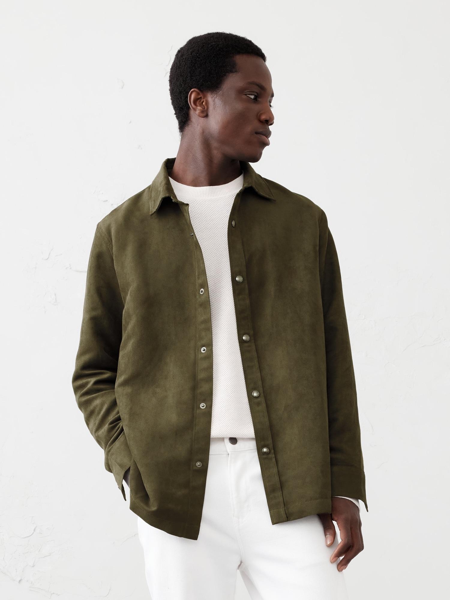 Vegan Suede Shirt Jacket Product Image