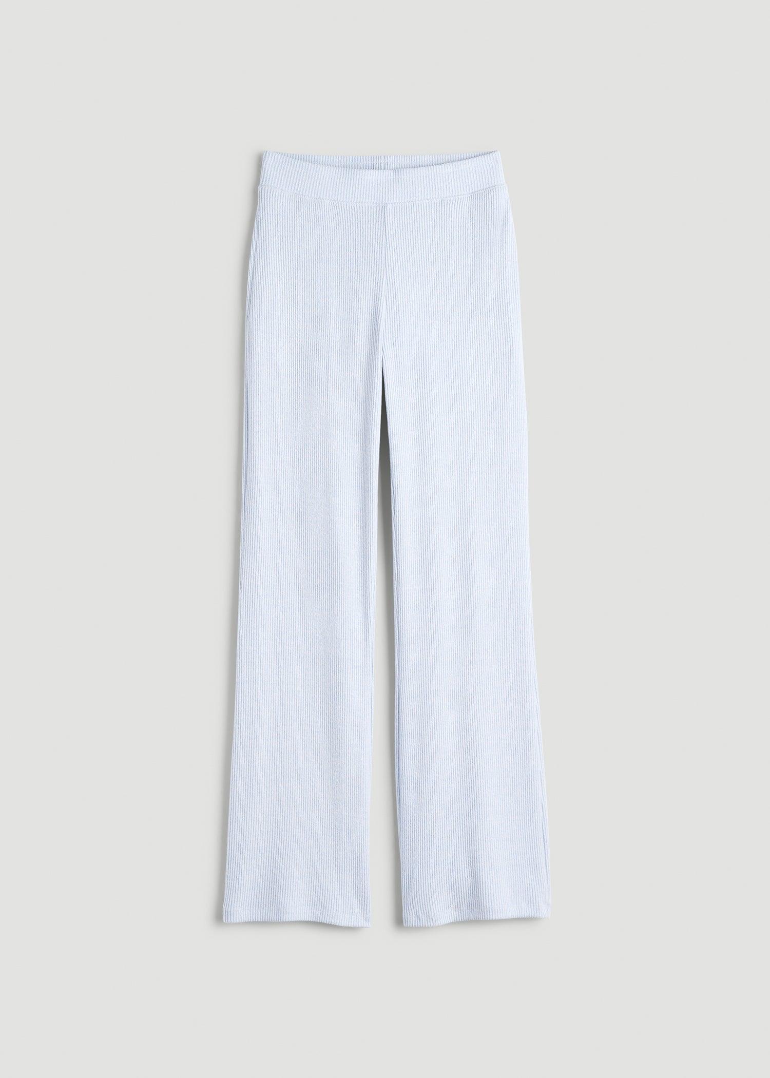 Women's Ribbed Flare Lounge Pants for Tall Women in Bluebird Mix Female Product Image