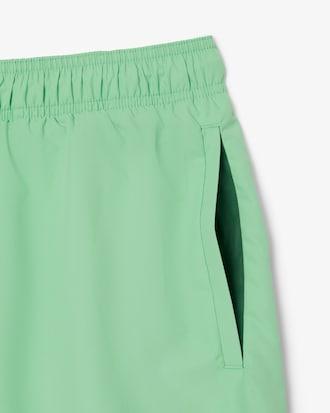 Mid Length Monochrome Swim Trunks Product Image