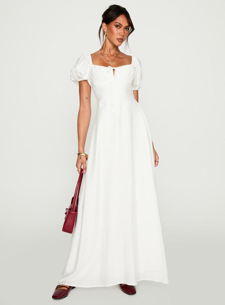 Summer Song Maxi Dress White Product Image