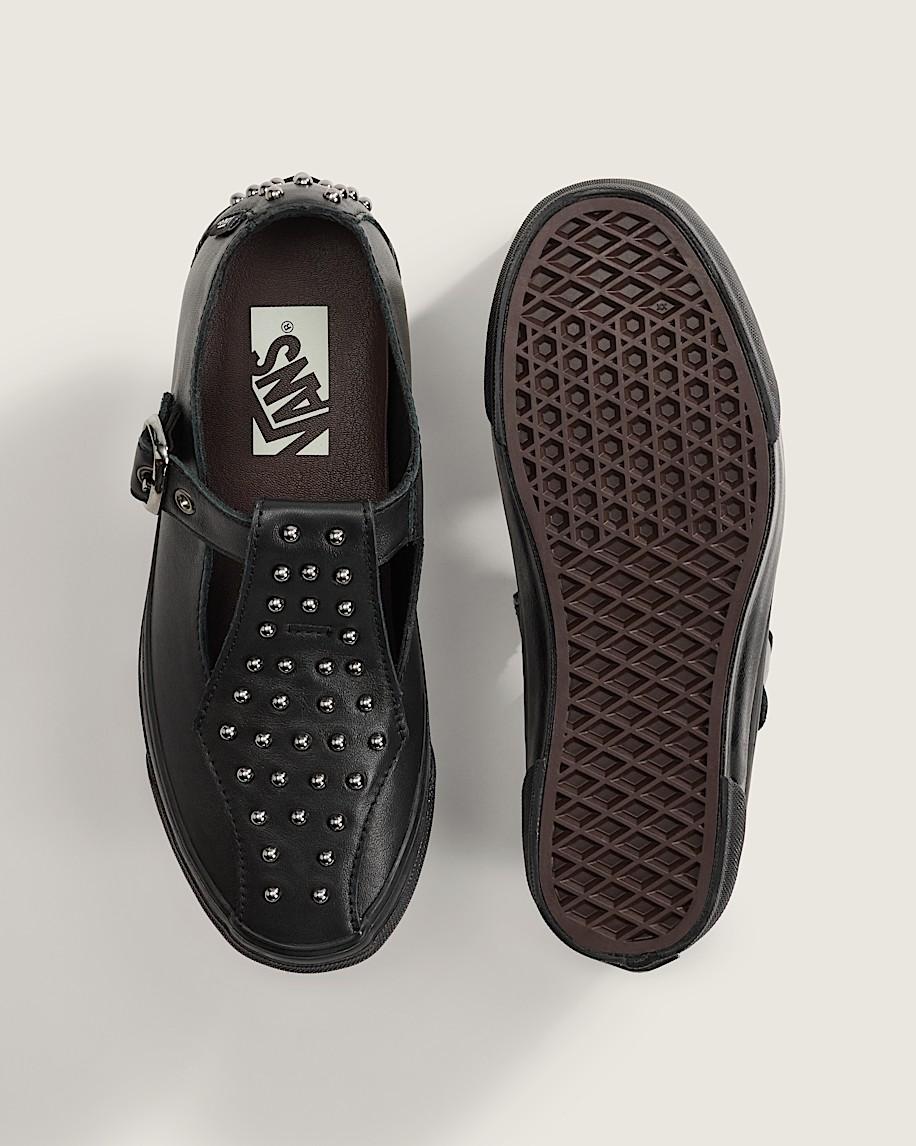 Premium Mary Jane Pearlized Shoe in Black| Vans US Product Image