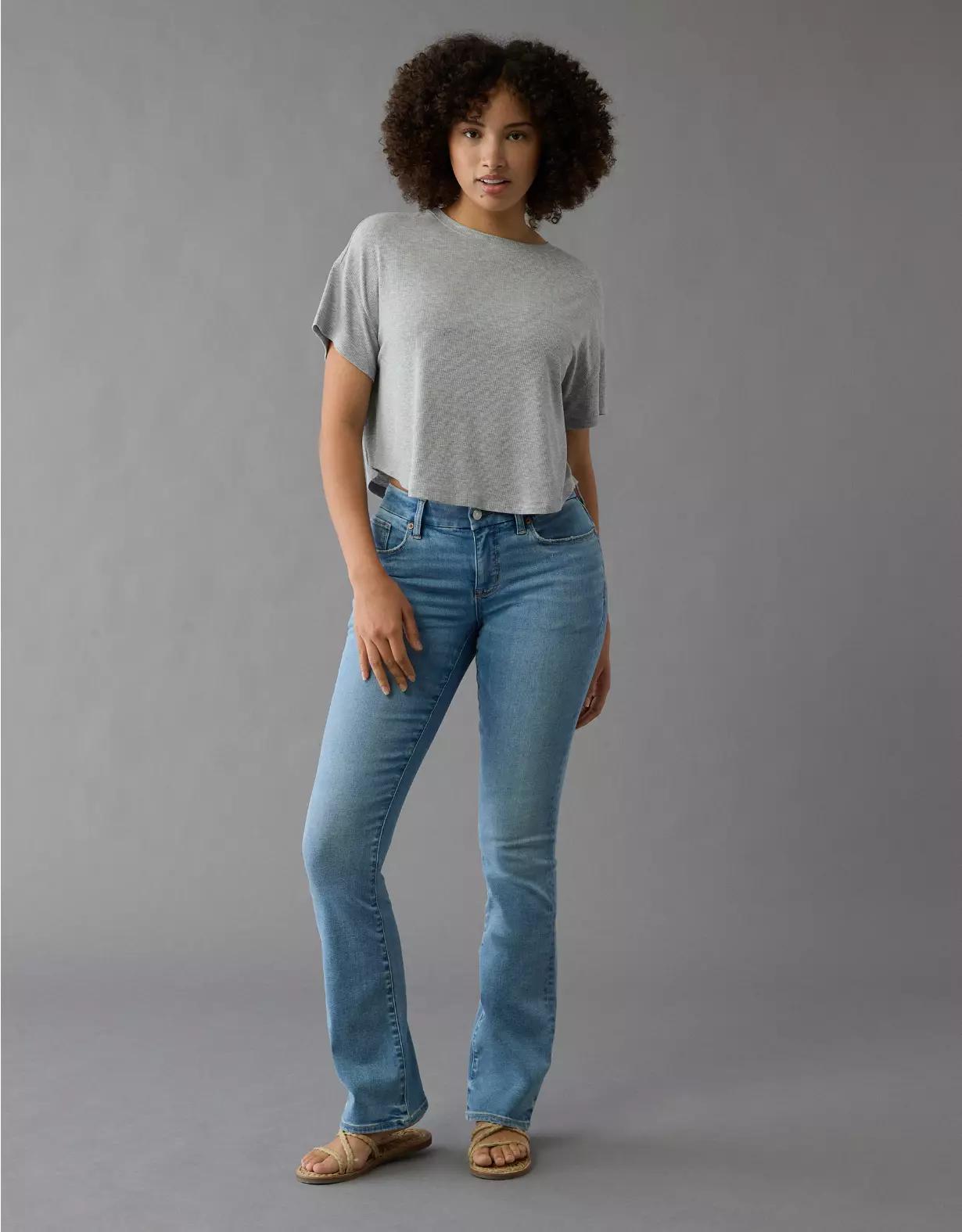 AE Luxe Curvy High-Waisted Skinny Kick Jean Product Image