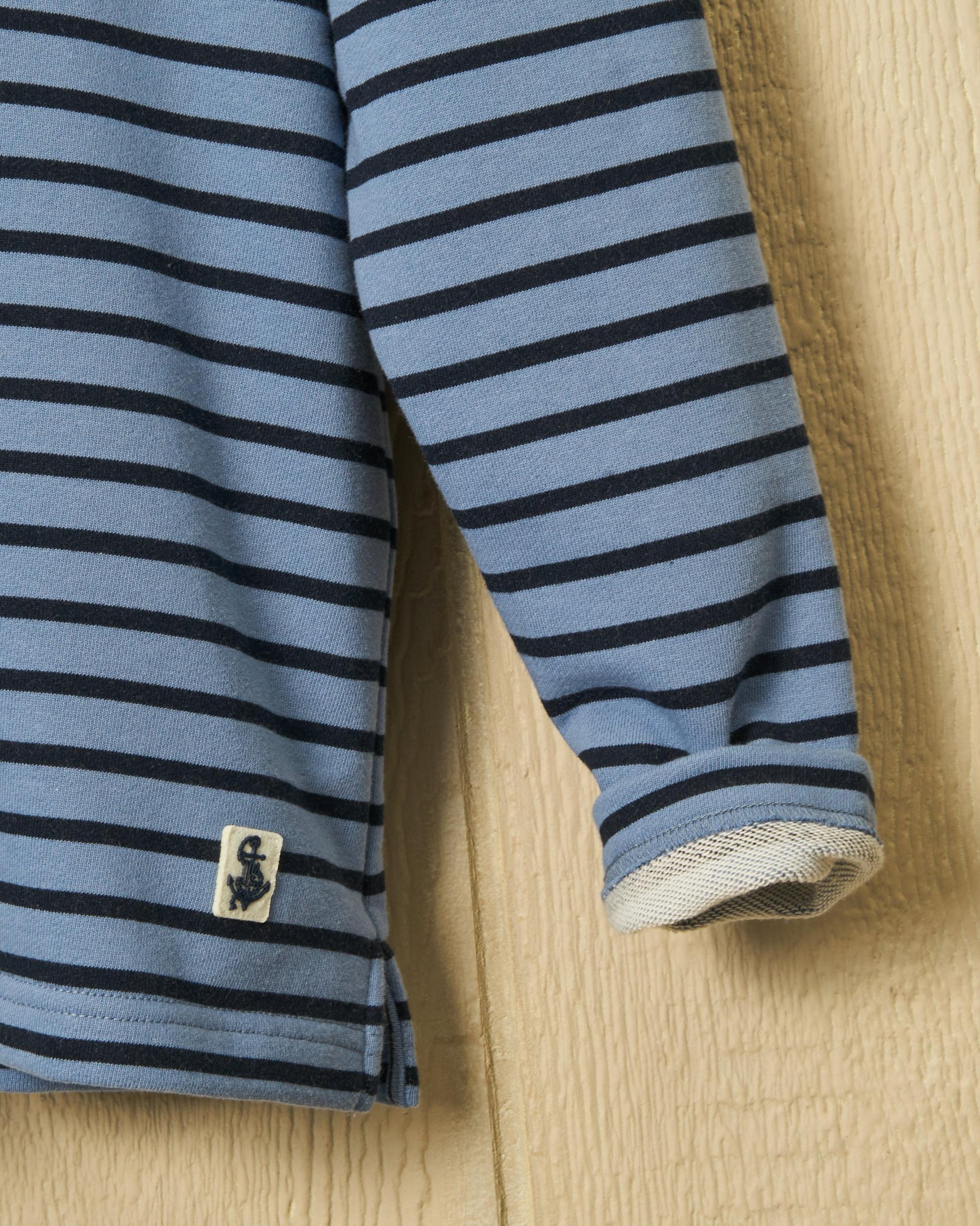 Acadia Polo in Atlantic Blue/Navy Loopback Terry Product Image