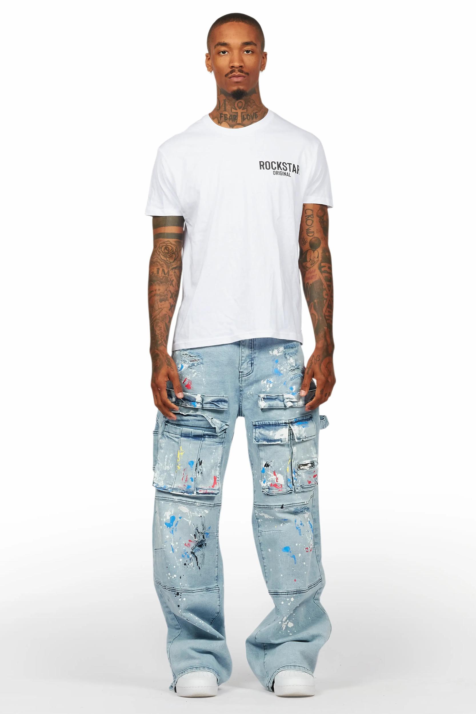 Bruin Blue Painter Baggy Cargo Jean Male Product Image