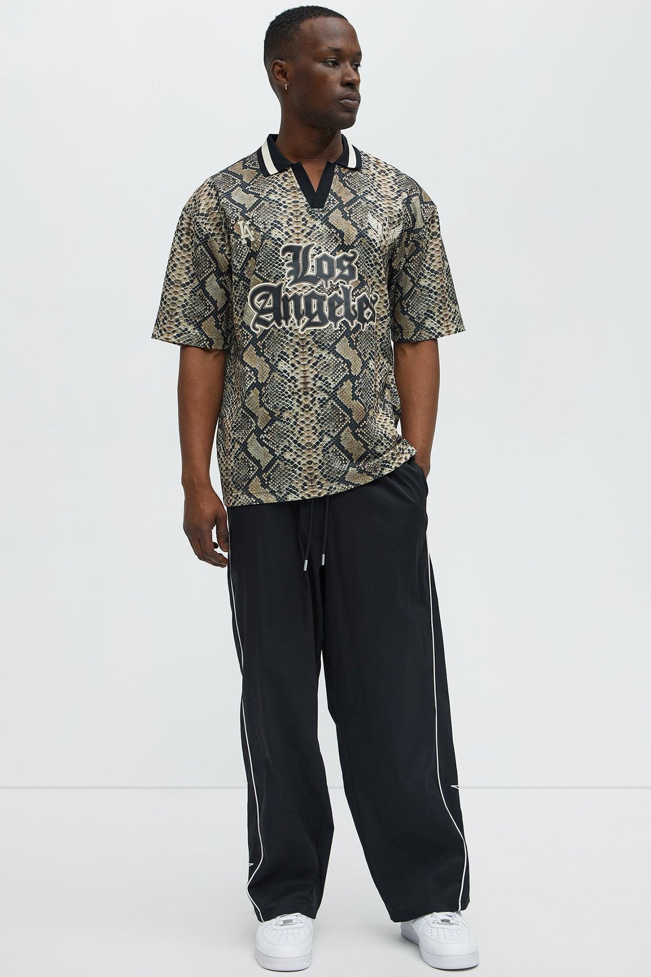 Snake LA Johnny Collar Soccer Jersey - Natural/Combo Product Image