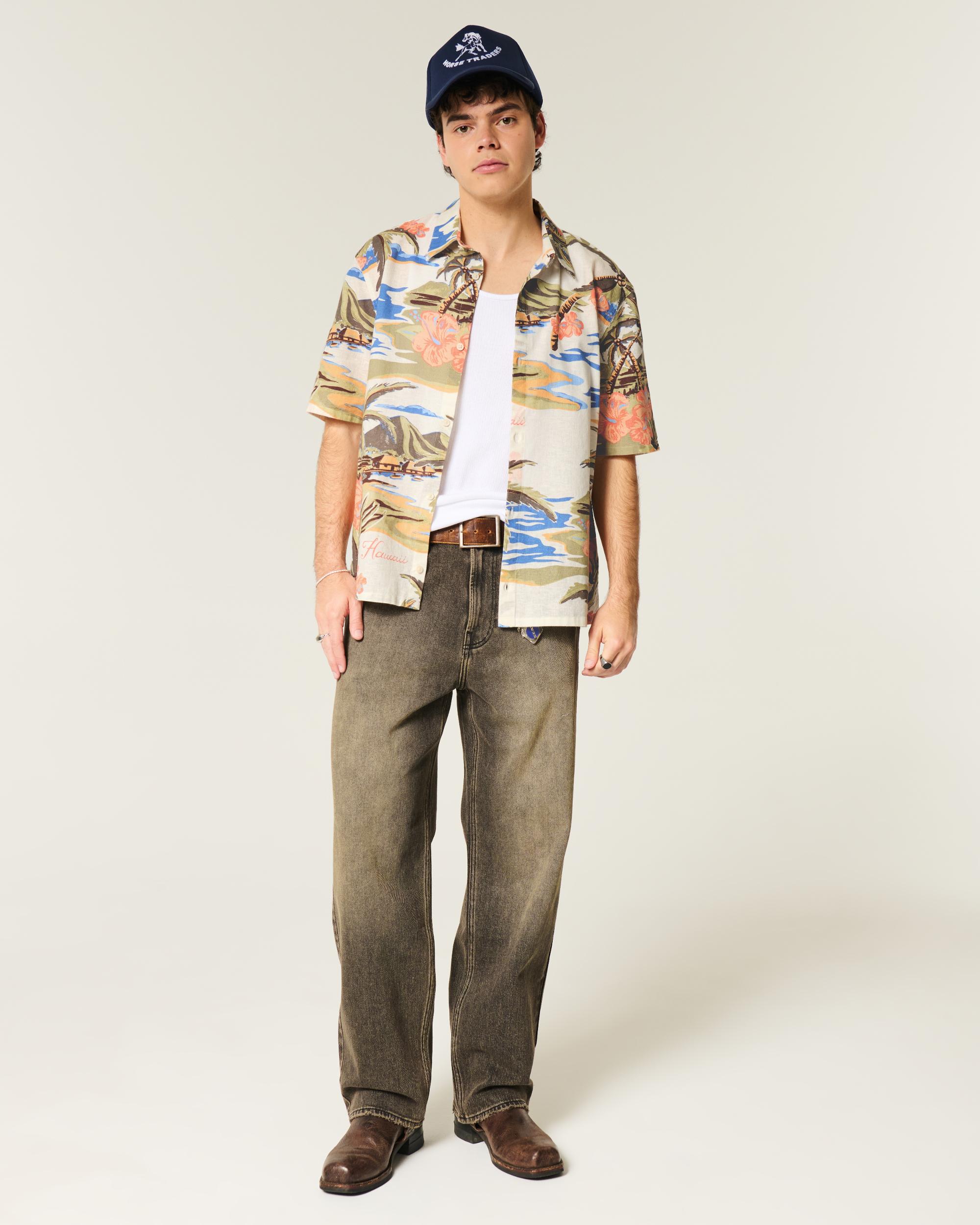 Boxy Short-Sleeve Shirt Product Image