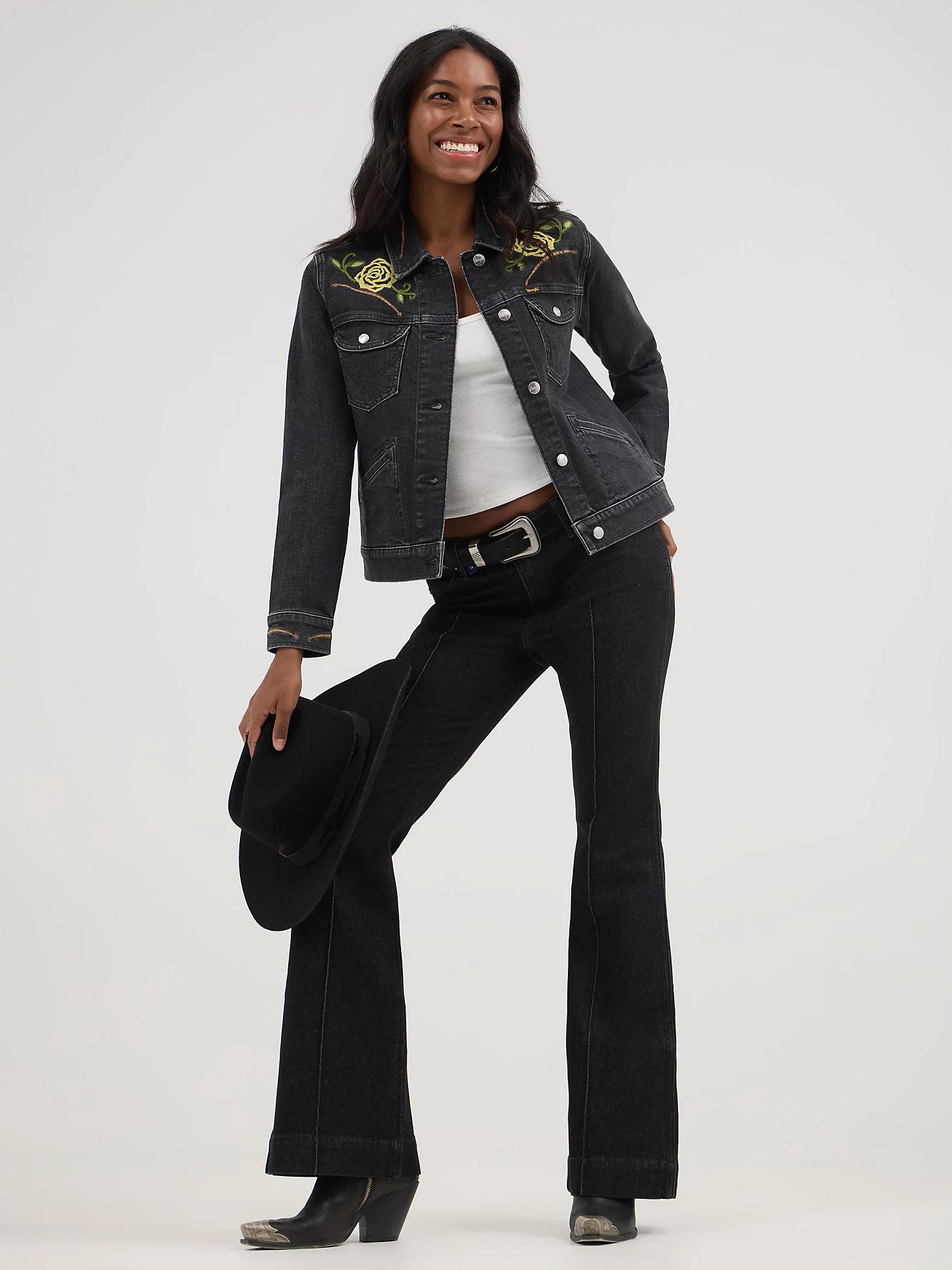 Wrangler® x Yellow Rose by Kendra Scott Trucker Jacket | Women's JACKETS & OUTERWEAR | Wrangler® Product Image