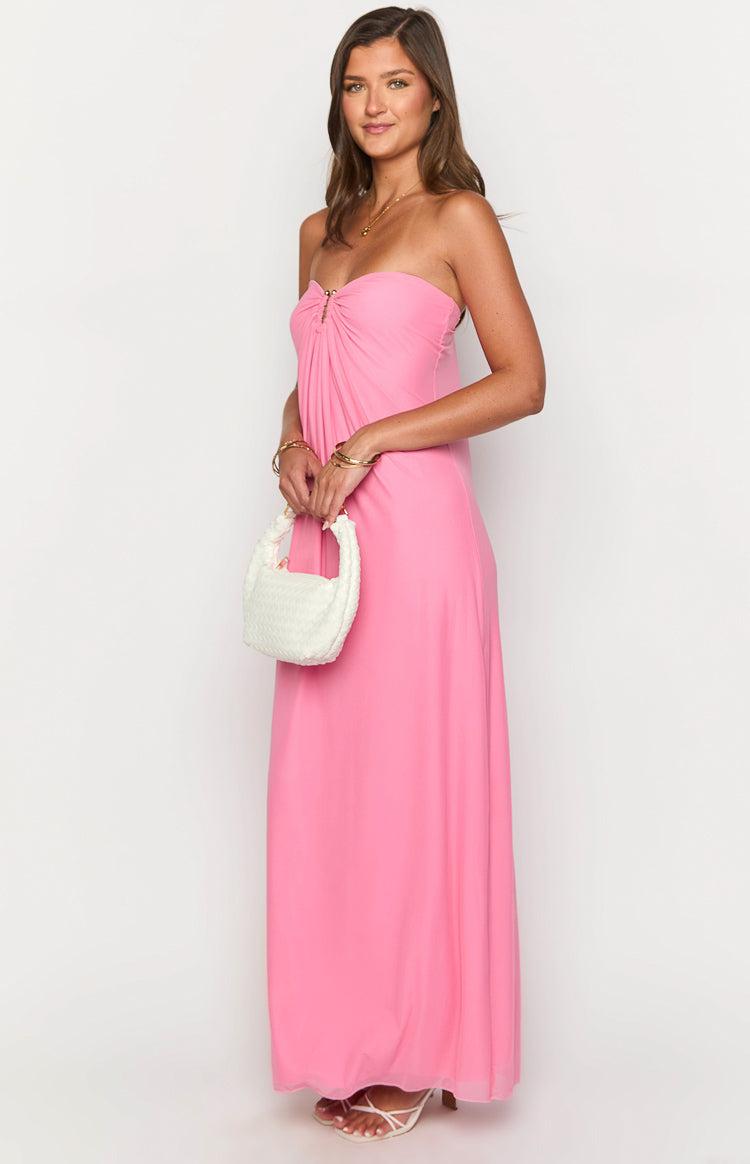 Brynner Pink Strapless Maxi Dress Baby Product Image