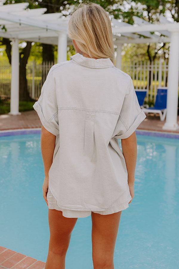 Coastal Living Chambray Button Up Product Image