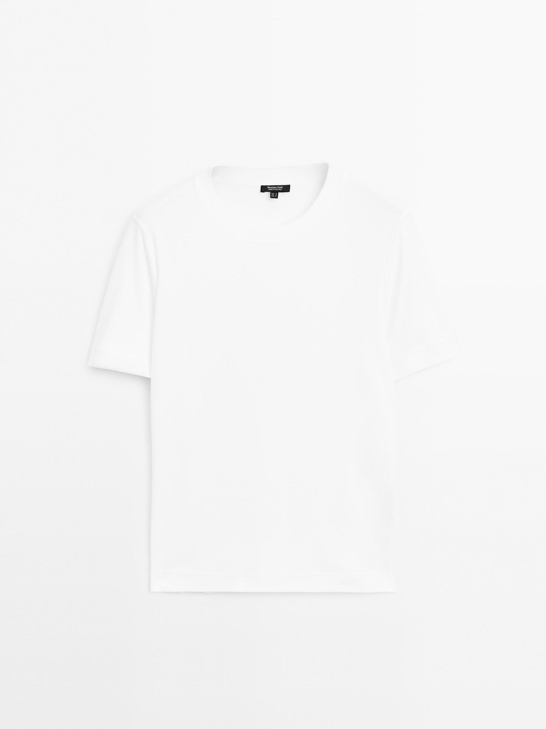 100% cotton interlock crew neck T-shirt Product Image