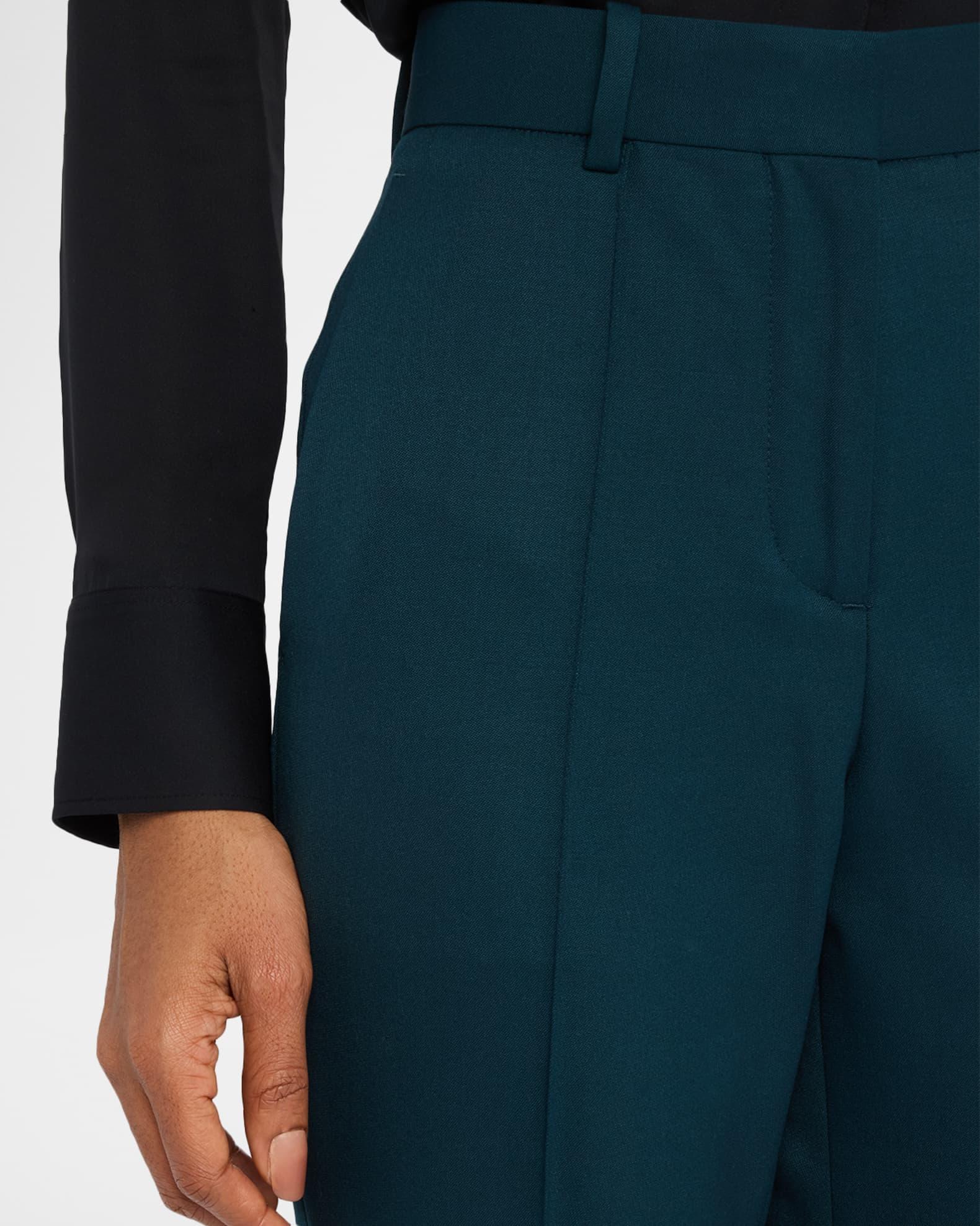 Jade Pintuck Flare-Leg Trousers Product Image