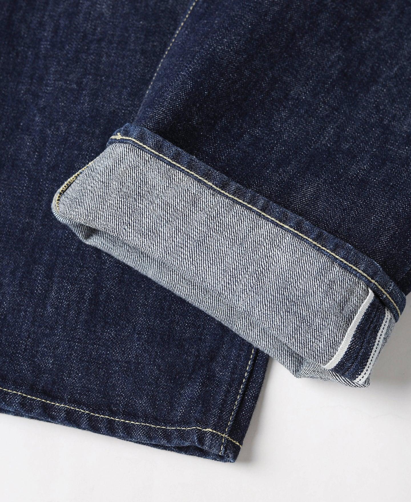 WWII Simplified Model Cowboy Selvedge Denim Jeans Product Image
