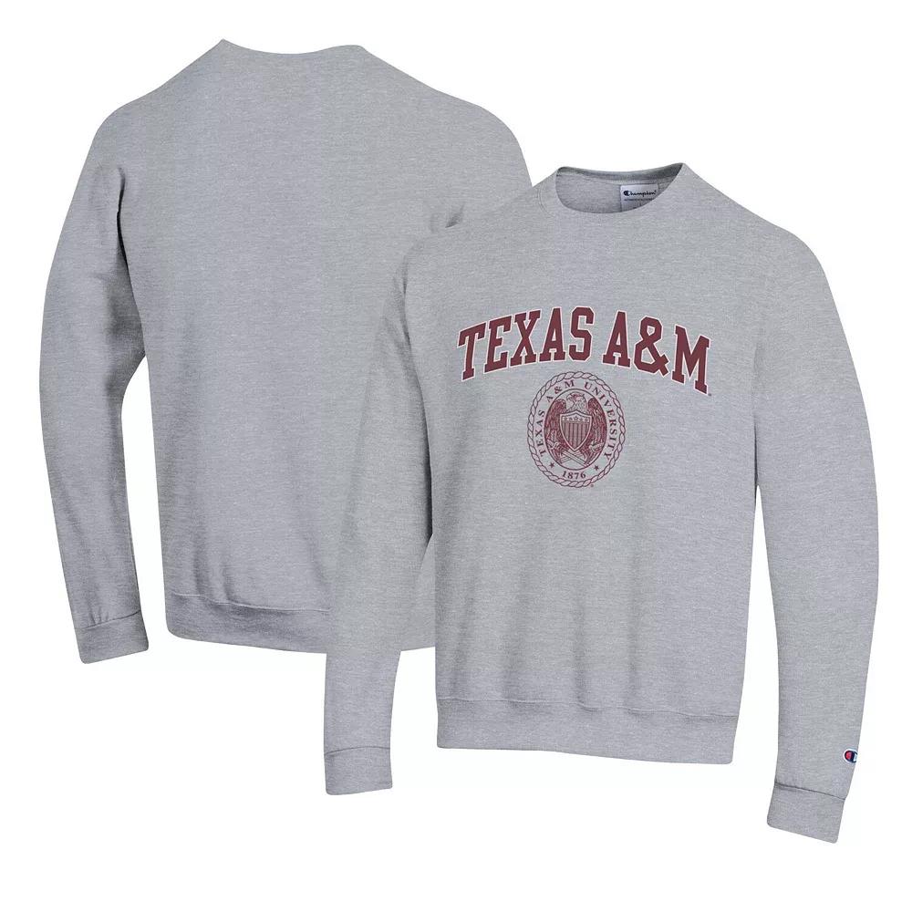 Men's Champion Heather Gray Texas A&M Aggies 12th Man Pullover Sweatshirt,  Product Image