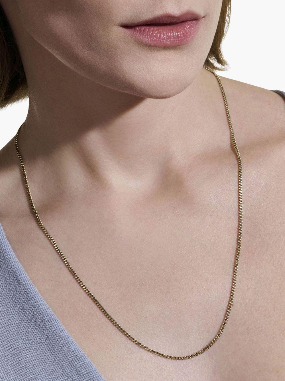 14k yellow gold curb-chain necklace Product Image