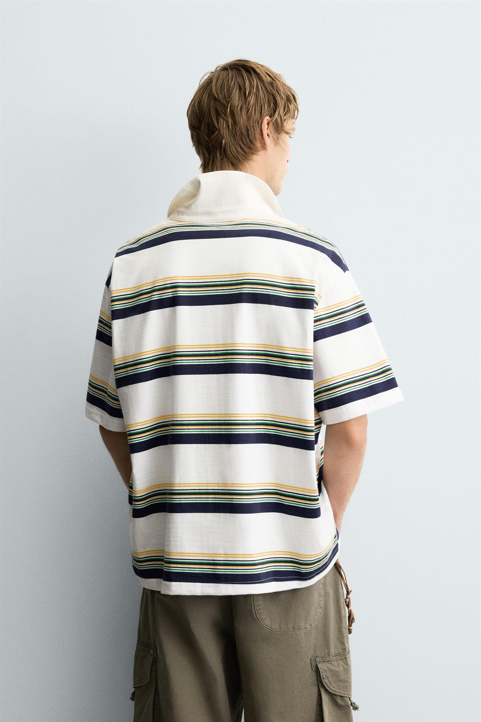 STRIPED POLO SHIRT Product Image
