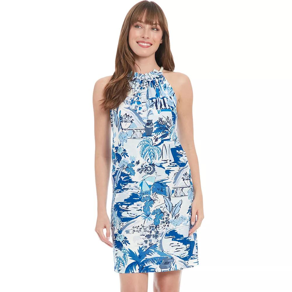 Womens London Times A-Line Halter Dress Product Image