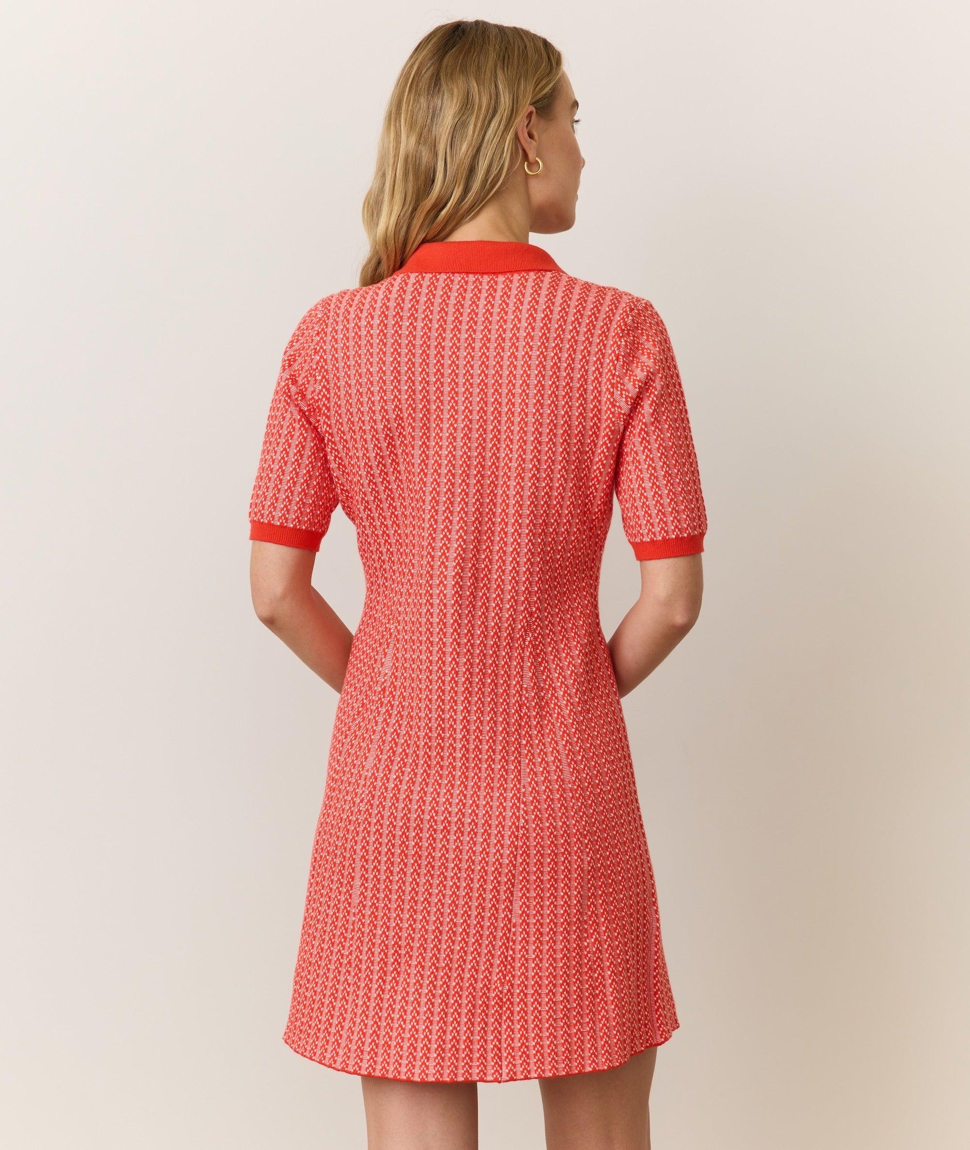 Alice Textured Polo Dress Product Image