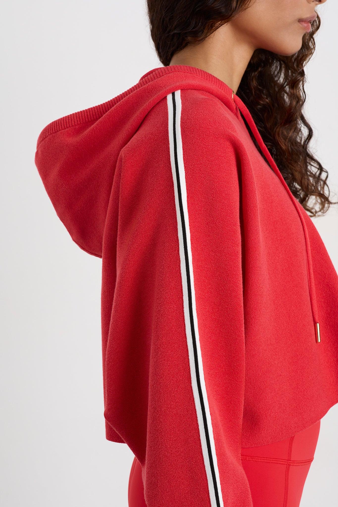 Crop Knit Hoodie 405 Product Image