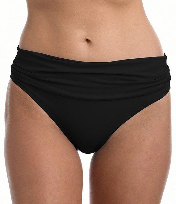 La Blanca Island Goddess Shirred Banded Hipster Swim Bottom Product Image