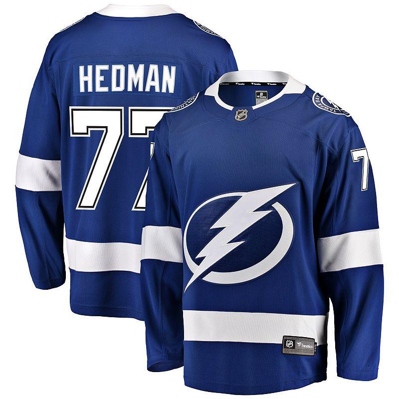 Men's Fanatics Branded Victor Hedman Blue Tampa Bay Lightning Home Premier Breakaway Player Jersey,  Product Image