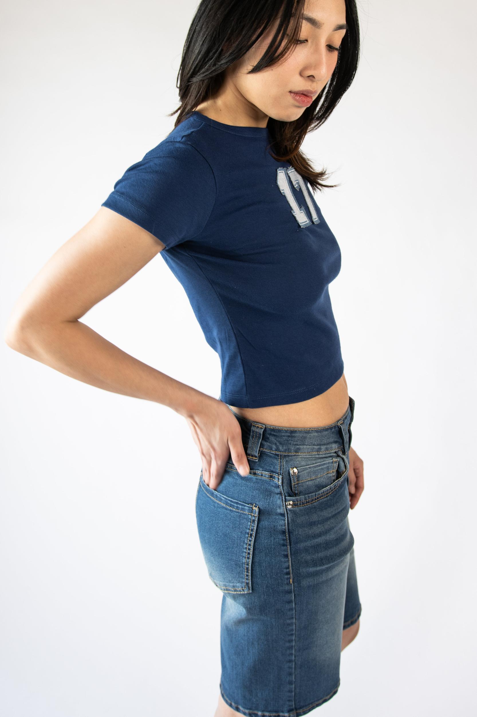 Stretch Denim Jorts Product Image