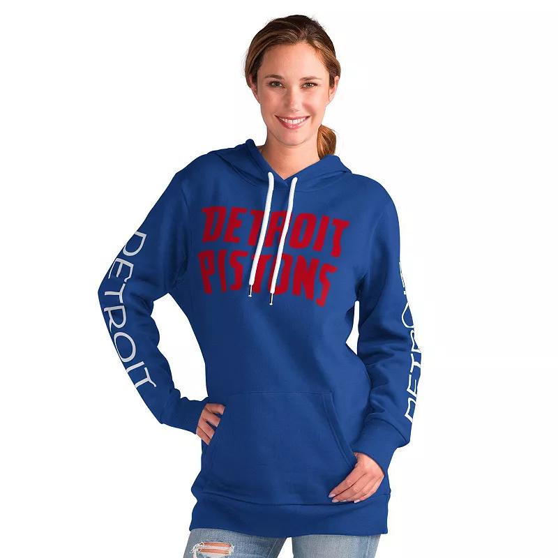 Women's G-III 4Her by Carl Banks Navy LA Clippers Base Coach Pullover Hoodie,  Product Image