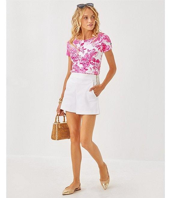 Lilly Pulitzer Sarissa Stretch High-Rise Straight Shorts Product Image