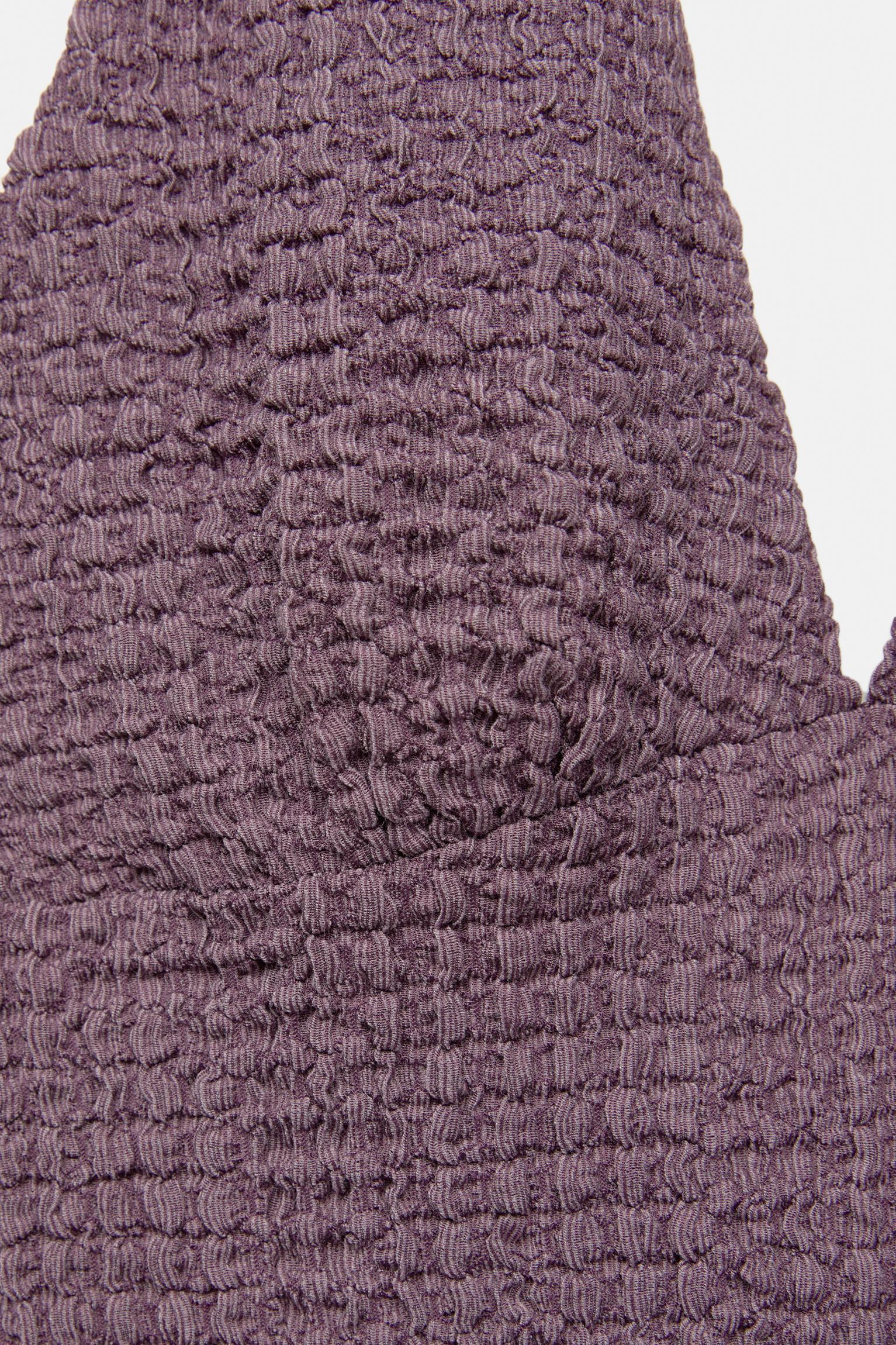 Creased-effect halter top Product Image