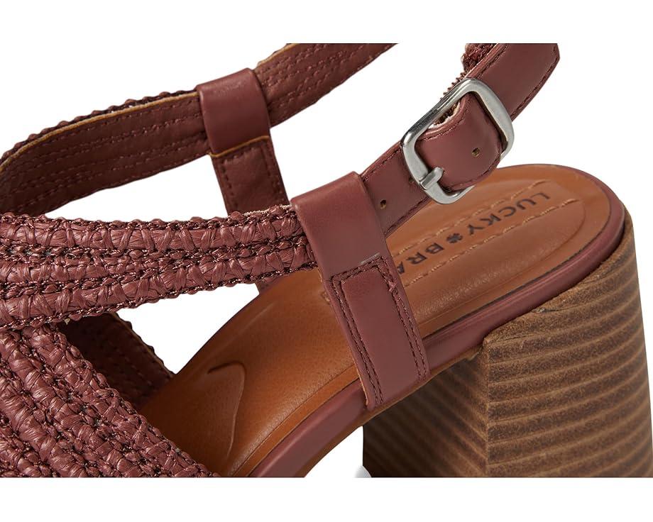 Women's Lucky Brand Sasina Cut Out Heeled Sandals Product Image