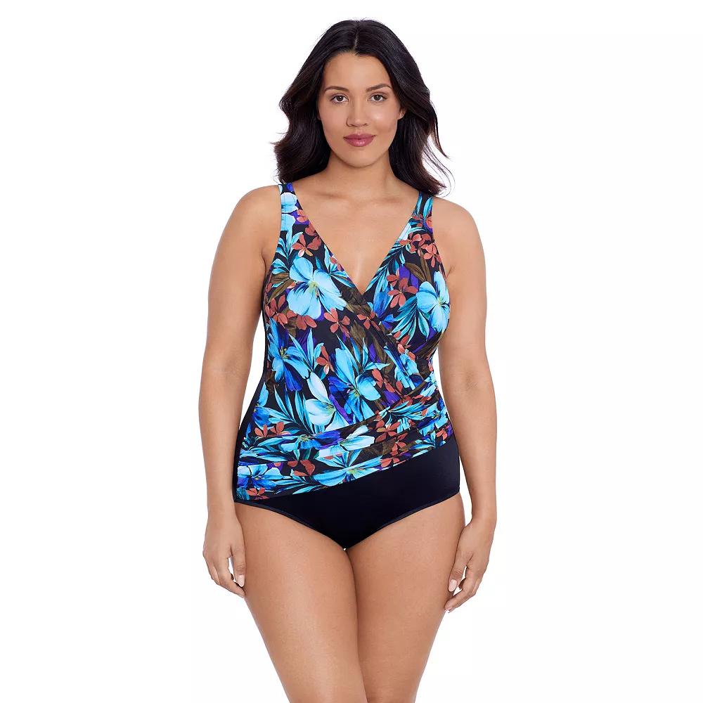 Women's Trimshaper Addison One Piece Swimsuit, Size: 16, Nocturnal Blooms Product Image