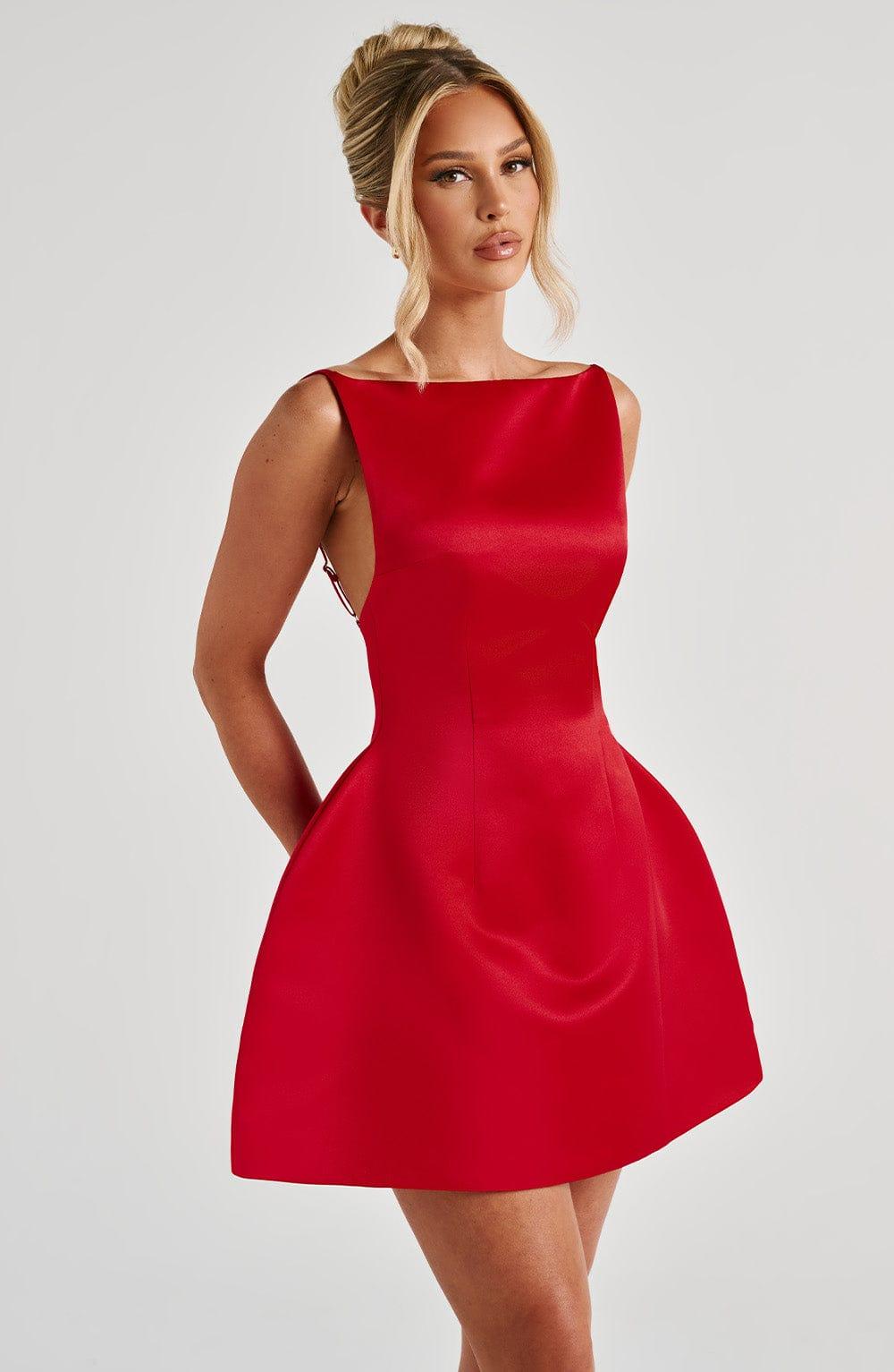 Tate Mini Dress - Red Product Image
