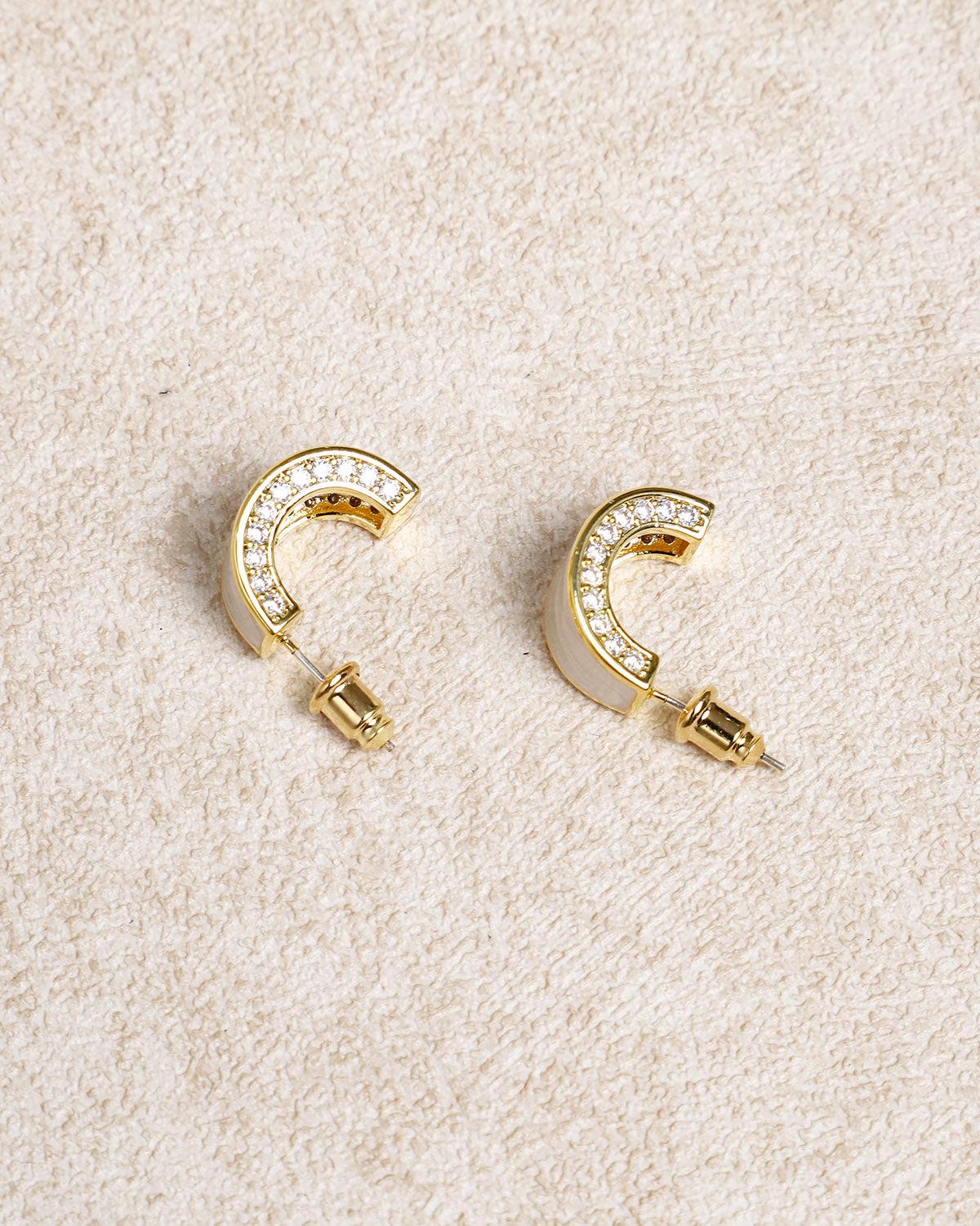 Silver Metal Earrings Product Image