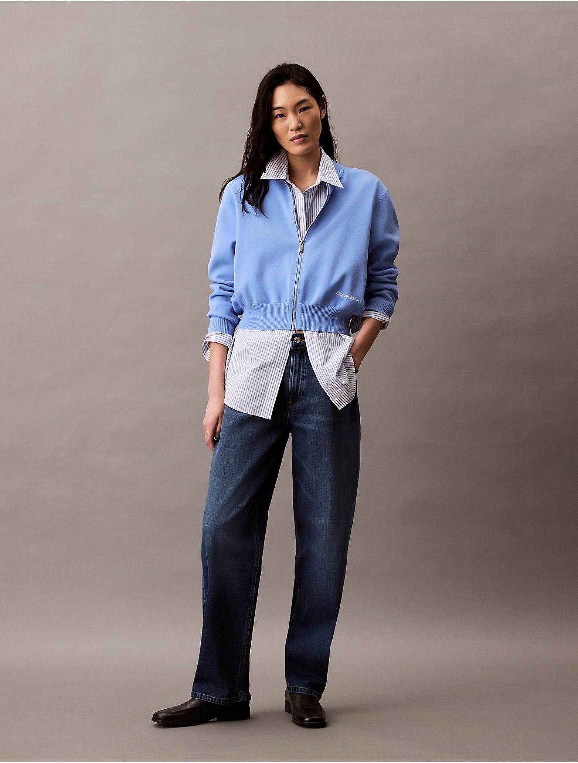 Calvin Klein Womens 90s Loose Fit Jeans - Blue Product Image