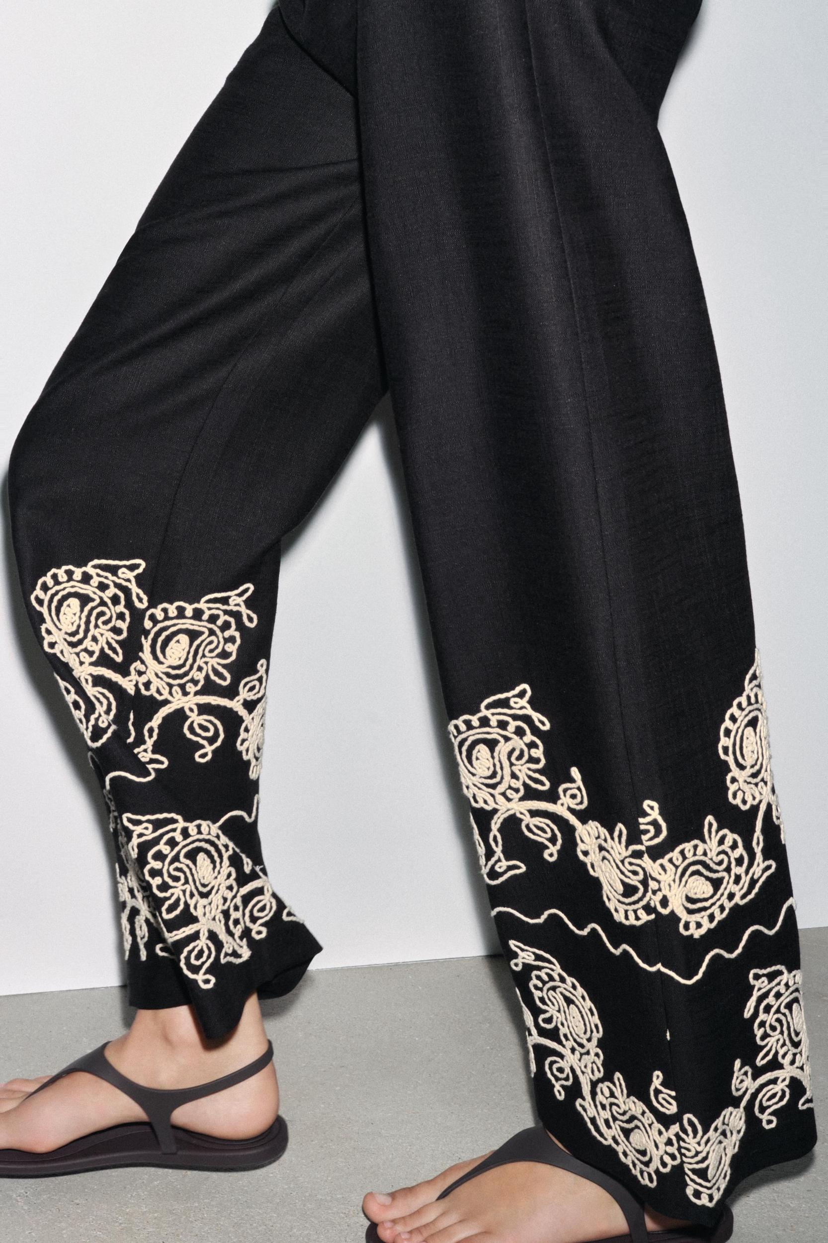 ZW COLLECTION EMBROIDERED CULOTTES Product Image