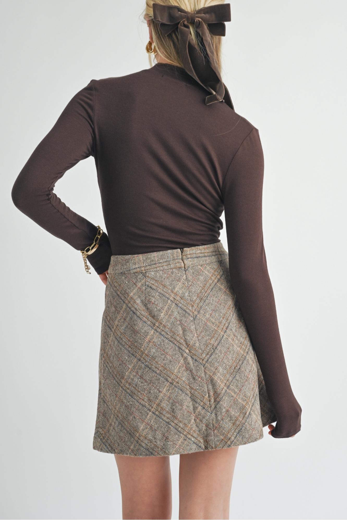 MOCK NECK KNIT TOP Product Image