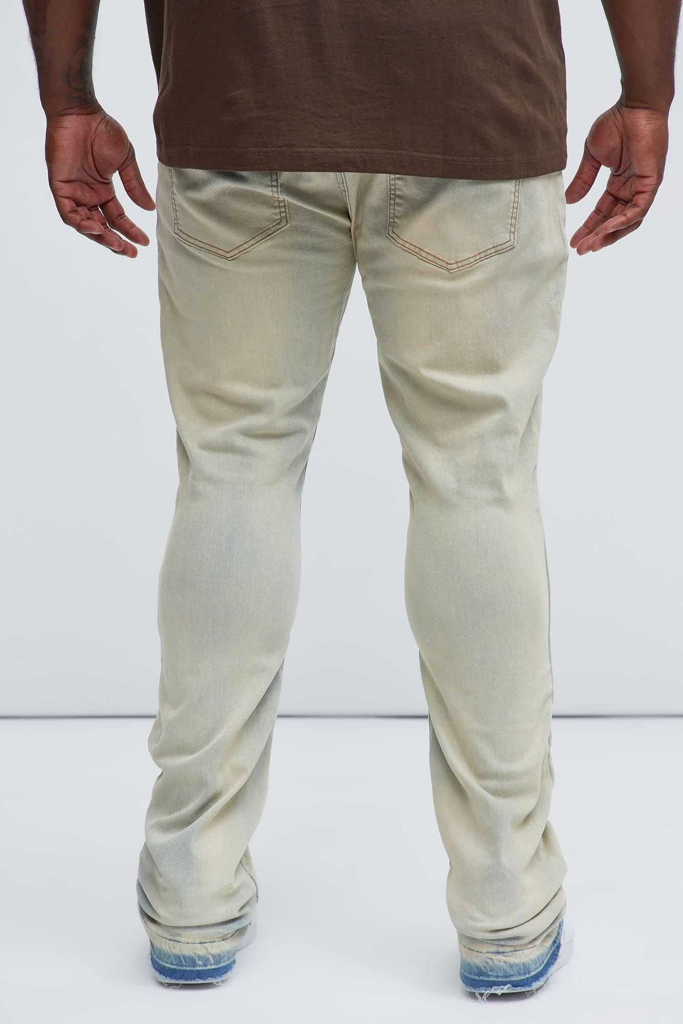 Plan Ahead Ripped Stacked Skinny Flare Jeans - Light Wash Product Image