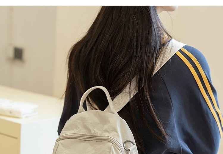 Plain Nylon Backpack Product Image
