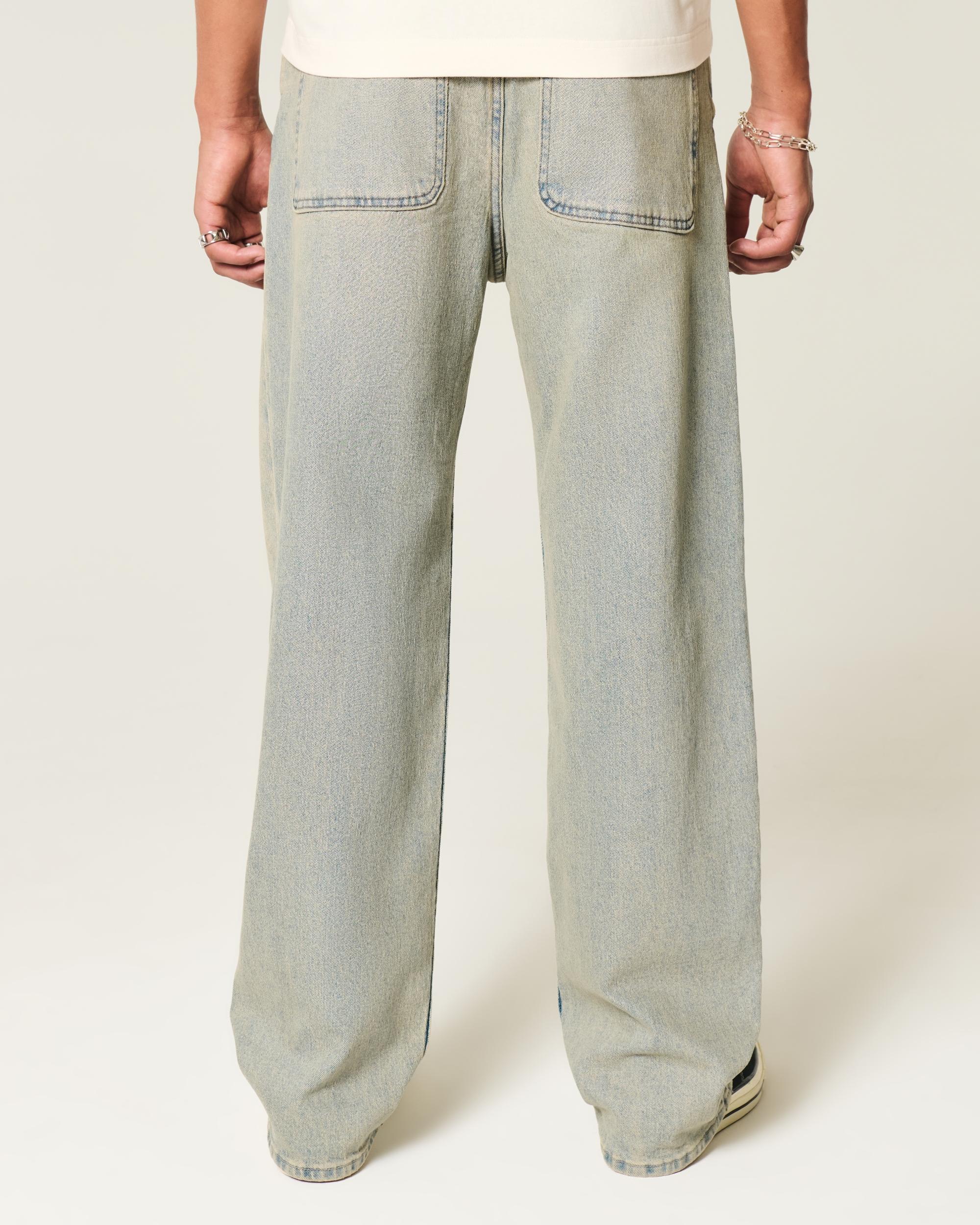 Light Wash Baggy Jeans Product Image