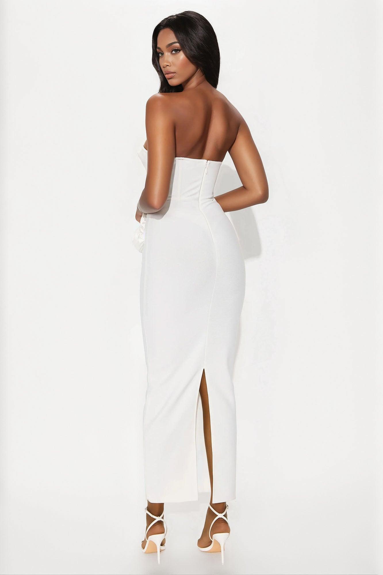 For Forever Bandage Maxi Dress - Off White Female Product Image