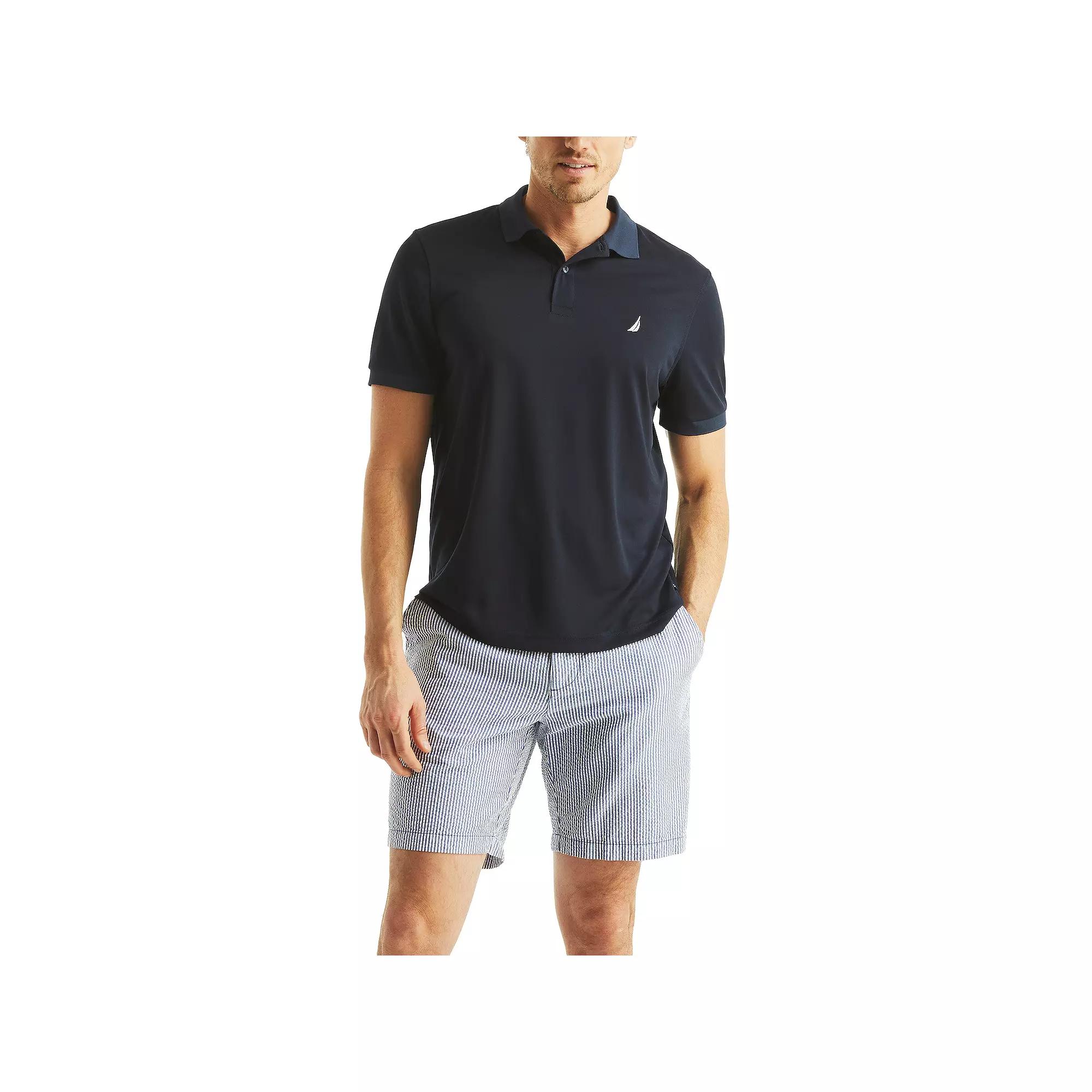 Men's Nautica Classic Fit Performance Polo, Size: Small, Blue Product Image