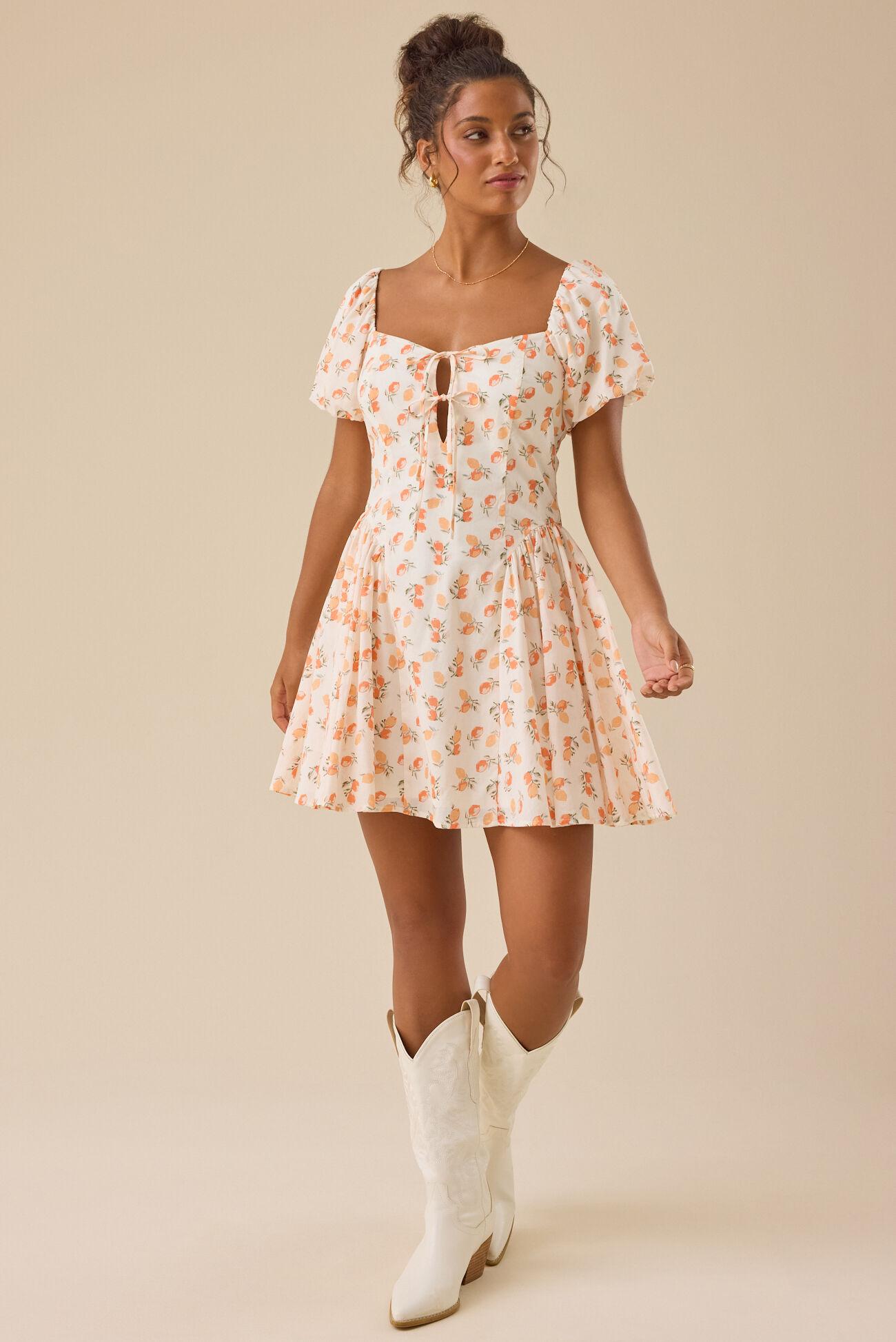 Zoie Puff Sleeve Mini Dress Product Image