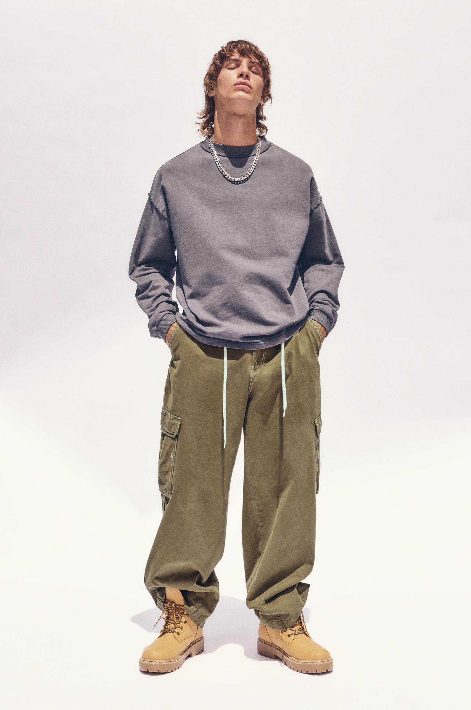 Seam detail long sleeve T-shirt Product Image