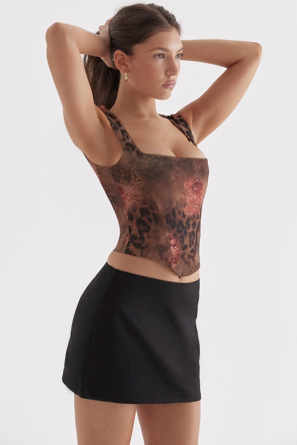 Kalina  floral printed corset - sale Product Image